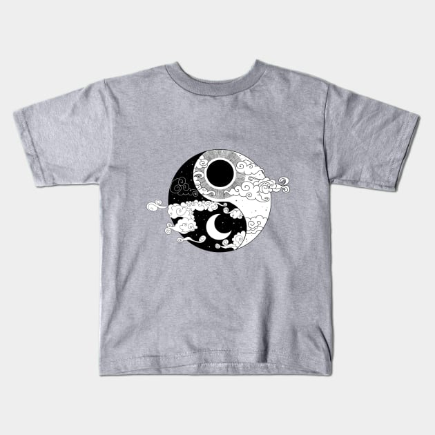 Yin yang 2.0 Kids T-Shirt by Courteney Valentine